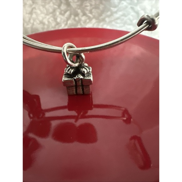 Alex and Ani Christmas Charm Bangle Bracelet Set of 6 Snowman, Present, Star - Picture 3 of 10